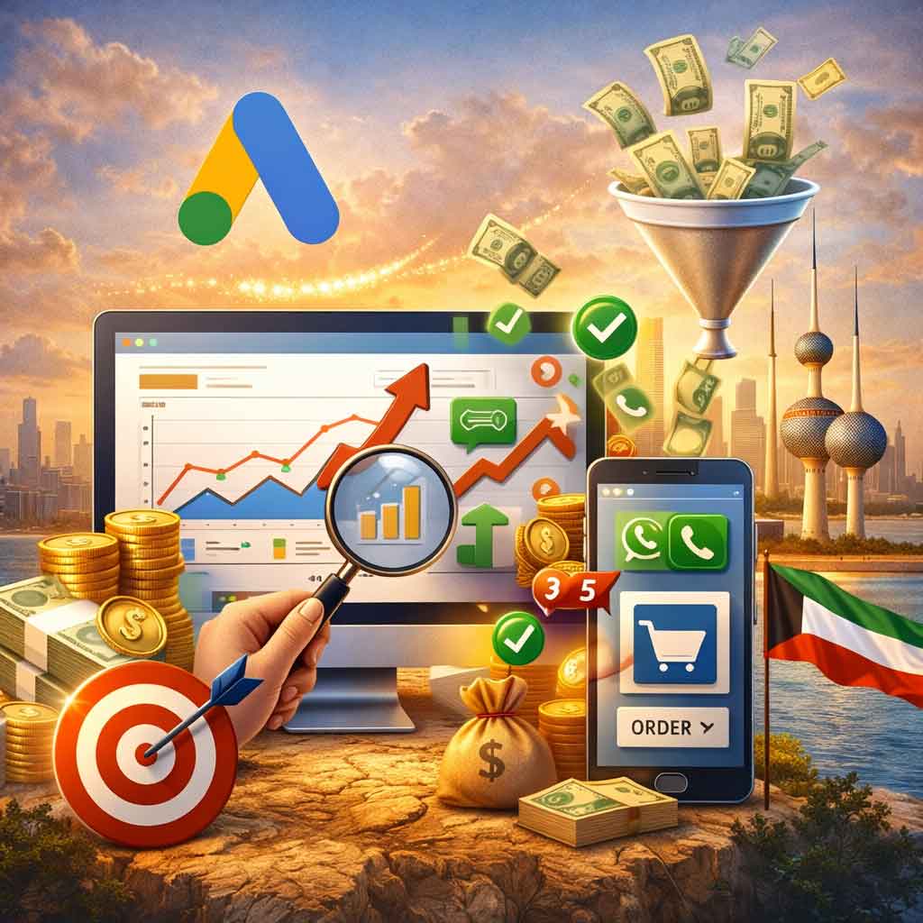إعلانات جوجل الممولة في الكويت | إدارة Google Ads باحتراف لتحقيق نتائج فعلية
