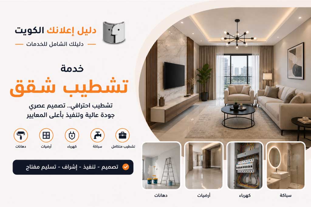 تشطيب شقق | دليل إعلانك الكويت