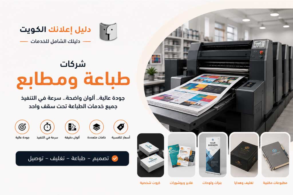 شركات طباعة ومطابـع . دليل إعلانك الكويت